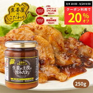 新発売【数量限定 クーポン利用で20％OFF】生姜焼きのたれ 無添加 生姜が主役 生姜専門店の旨みだれ 250g…