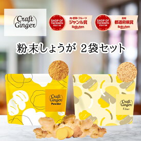 ＼2種類から選べる／ 生姜パウダー or ファイバー セット 送料無料 ジンジャーパウダー 無添加 無着色 乾燥しょうが 高知県産 生姜 粉末 食物繊維 クラフトジンジャー 温活 腸活 メール便 ポスト投函