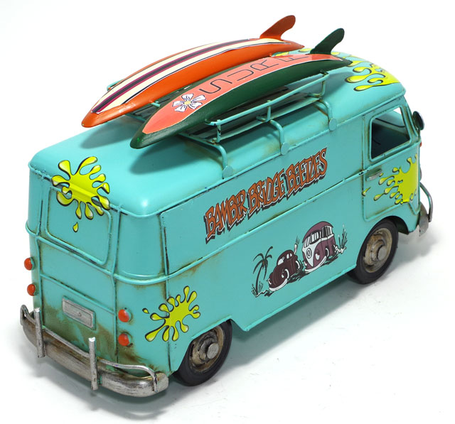 楽天市場】ブリキ おもちゃ SURF バス BLUE L27cm ブリキのおもちゃ