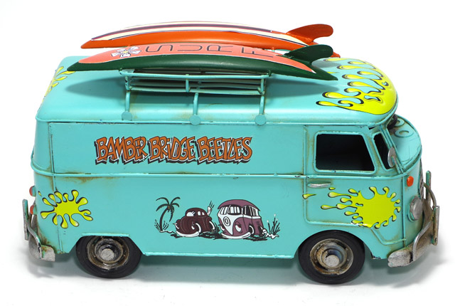 楽天市場】ブリキ おもちゃ SURF バス BLUE L27cm ブリキのおもちゃ