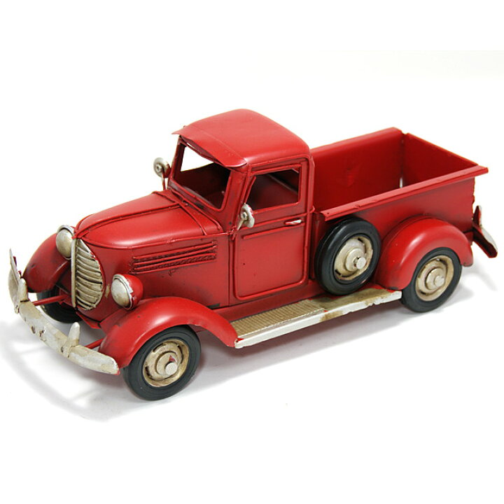 楽天市場 ブリキ おもちゃ トラックred L25cm ブリキのおもちゃ ブリキ製 ヴィンテージカー アンティーク レトロ 車 自動車 アメリカン雑貨 インテリア 木のおもちゃクラフト グレイン