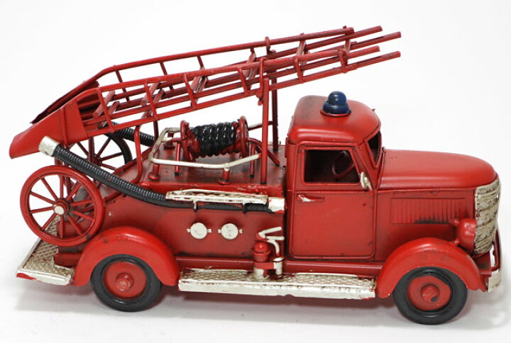 楽天市場】ブリキ おもちゃ Fire Dept L23cm ブリキのおもちゃ ブリキ 