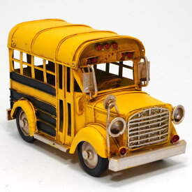 ブリキ おもちゃ スクールバス L16.5cm ブリキのおもちゃ ブリキ製 ヴィンテージカー アンティーク レトロ 車 自動車 アメリカン雑貨 インテリア