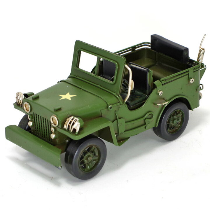 楽天市場】ブリキ おもちゃ Army JEEP ミニ L17cm ブリキのおもちゃ 