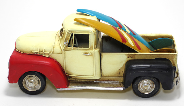 楽天市場】ブリキ おもちゃ 「Surf Truck」L25cm ブリキのおもちゃ ...