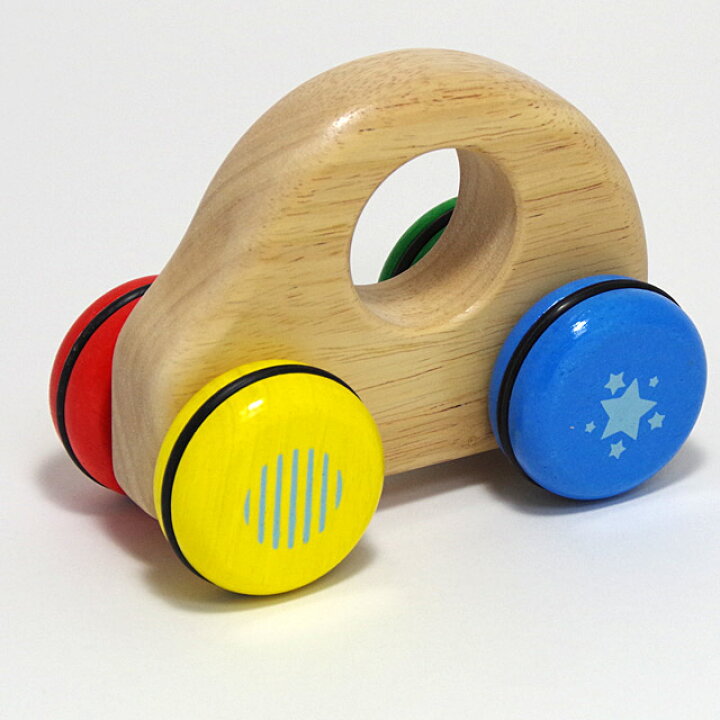 楽天市場 Voila ロールンロール 木のおもちゃ 車 1歳 ベビー用 赤ちゃん 木製玩具 ボイラ 木のおもちゃクラフト グレイン