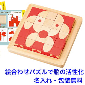 型はめパズル 脳活キューブ 知育玩具 3歳 木製パズル 木のおもちゃ 名入れおもちゃ 名前入り 積み木 ブロック 木製 子ども 男の子 女の子 エドインター