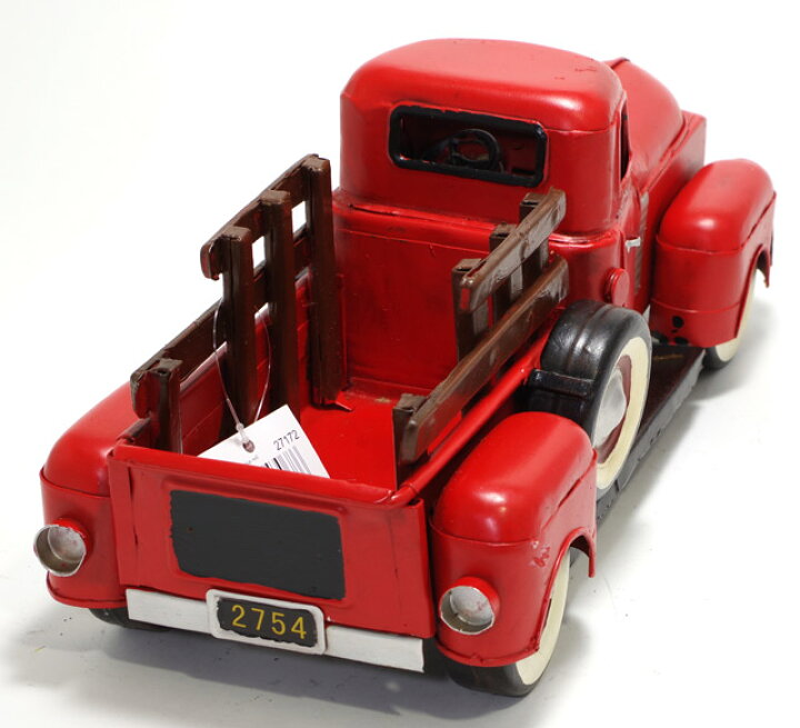楽天市場】ブリキ おもちゃ ピックアップ トラック（レッド）L32.5cm 