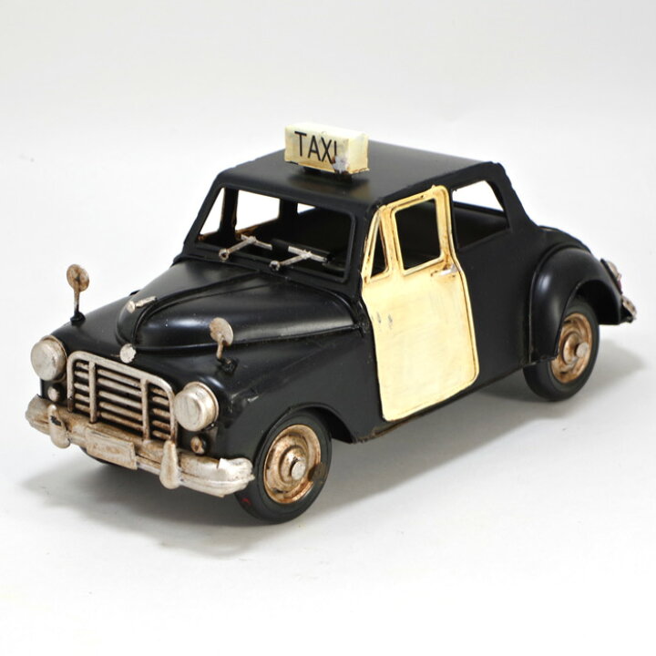 楽天市場】ブリキ おもちゃ ヴィンテージカーTAXI L25.5cm ブリキの 