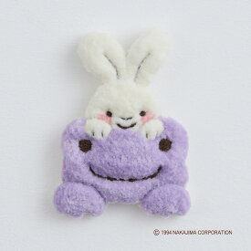 【 クラフトキット 】 かえるのピクルス もこもこ刺しゅう ブローチ キット （ ピエール / かたつむりくん / ラパン / ベイビーちゃん / りすのアーモンド ）｜ 刺しゅう キット 手芸 初心者 セット フリーステッチング パンチニードル