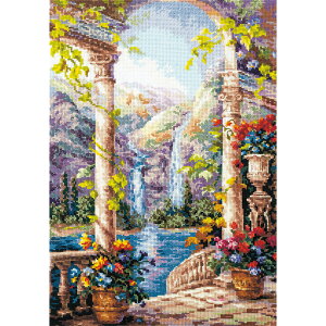 【 輸入 クロスステッチキット 】 刺繍キット Magic needle 社 ファンタスティックビュー | 上級者 全面刺し 刺しゅう 刺繍 ステッチ キット 手芸 手芸キット 手作り ハンドメイド 手芸用品 世