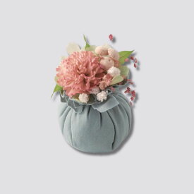 クラフトキット ｜ふんわり香る フラワーサシェ （ キナリ / シルバーグレー ）｜ サシェ 花 プリザーブドフラワー 手芸キット セット 手作り ハンドメイド クラフト インテリア ドライフラワー 香る雑貨 香袋 アロマサシェ