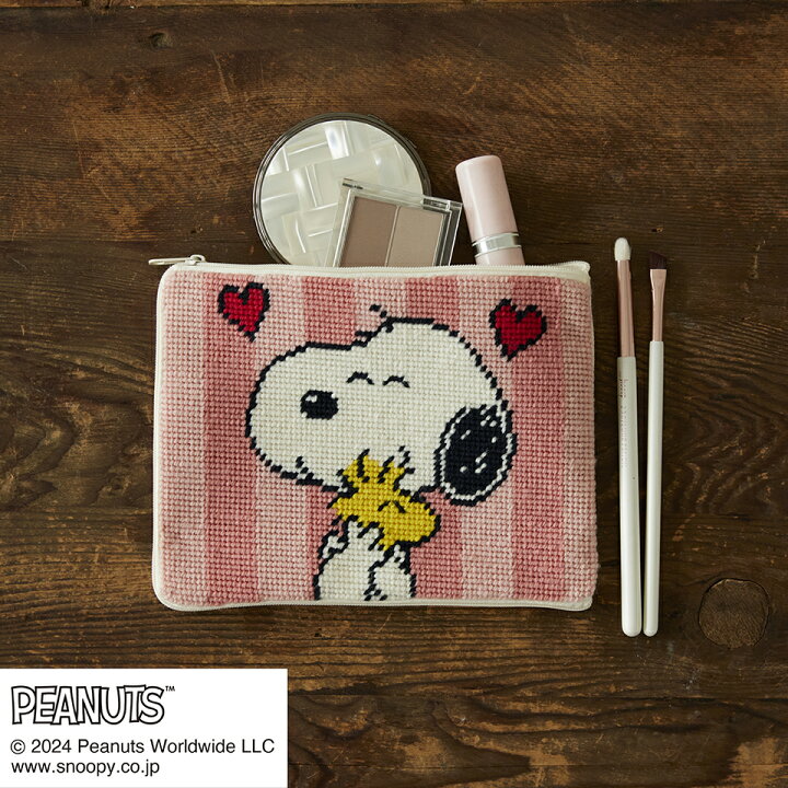 楽天市場】【説明書付き】スヌーピー ニードルポイントポーチ  