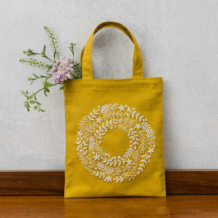 楽天市場】yulaのこころ躍る草花刺繍 刺しゅうキット「陽だまりの 