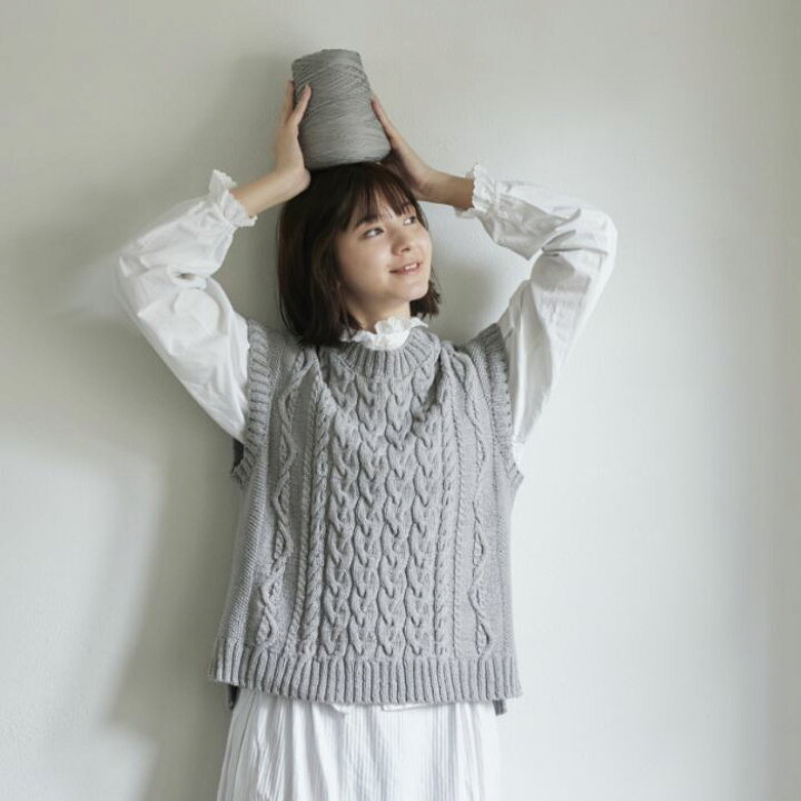 楽天市場】【説明書付き】 上級者向け ケーブル模様のベスト《ライト  