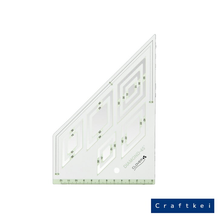 楽天市場 クロバー ピーステンプレート ひし形 45度 57 997 Clover クローバー 手芸用品 クラフトケイ