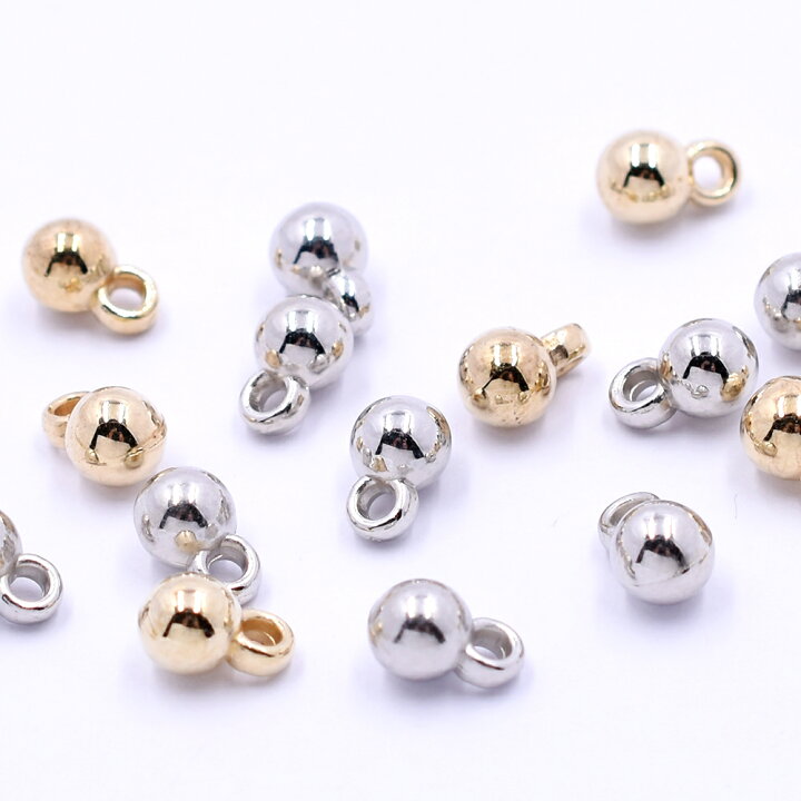 楽天市場】CCBチャーム ボールアクセサリーパーツ金属パーツ 1カン付き 