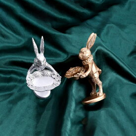 即日発送！アクセサリープレート 兎 アクセサリー収納 ジュエリー入れ 小物入れ アクセサリーディスプレイ皿 アクセサリー写真撮影背景（1ヶ）※メール便不可