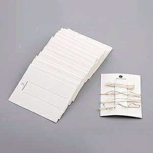 即日発送!アクセサリー台紙 ペーパータグ ヘアアクセサリー用 7×9.5cm(約200枚)