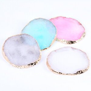 即日発送!天然石風プレート 不規則型 ネイルプレート ジェルネイルパレット アクセサリートレイ 82×97mm ゴールド(1ヶ)