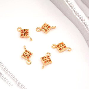 ���������I���i���W���R�j�A�`���[�� �R�l�N�^�[�`���[�� �Ђ��` 2�J���t�� 7×11mm �S�[���h�i4���j