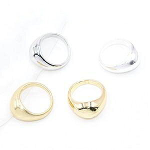 即日発送!印台リング 指輪 丸型 幅約9mm【2ヶ】