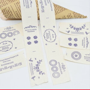 即日発送!タグテープ ハンドメイド用 手作りテープ 手芸用 花 幅約27mm 【1m】