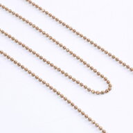 即日発送！カットボールチェーン 1.5mm メッキ（1m）
