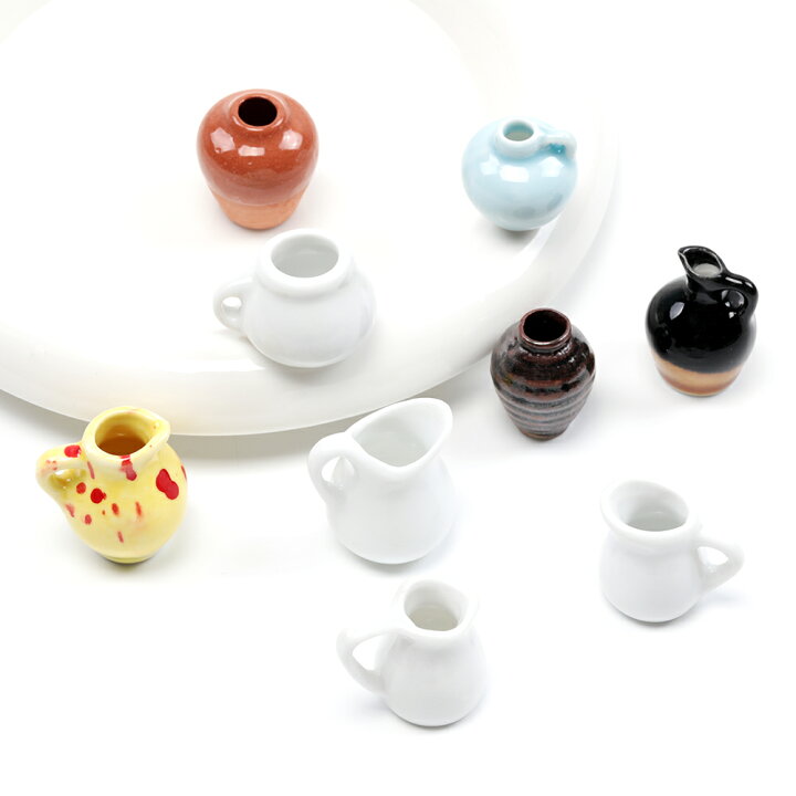 楽天市場】即日発送！ミニチュアサンプルパーツ 陶器 花瓶 壺 ポット 