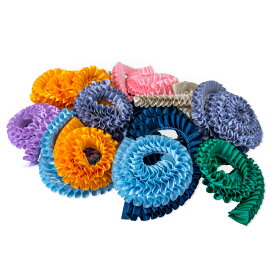 両面サテン プリーツリボン 25mm - バラエティパック -