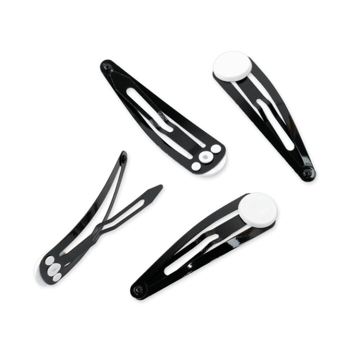 楽天市場】パッチンどめ・パッチンピン 樹脂製台座付き 5cm ( ブラック  