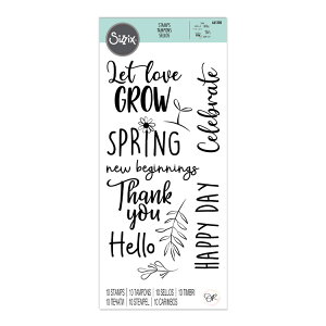 [SUPER PRICE] Sizzix VWbNX NAX^v [j[rMjO] / Clear Stamps New Beginnings by Olivia Rose