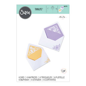 Sizzix VWbNX Vbc _C Zbg [fP[g Gx[vCi[Y] / Thinlits Die Set 6PK Delicate Envelope Liners by Olivia Rose