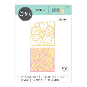 [SUPER PRICE] Sizzix VWbNX Vbc _C Zbg [t[ J[htg] / Thinlits Die Set 3PK Floral Card Fronts by Olivia Rose