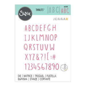 Sizzix VWbNX Vbc _C Zbg [W[ At@xbg] / Thinlits Die Hand Drawn Alphabet by Jenna Rushforth