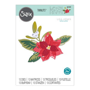 Sizzix VWbNX Vbc _C Zbg [C[h NX}Xt[] / Thinlits Die Set 13PK Layered Christmas Flower by Lisa Jones