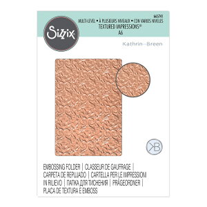 Sizzix VWbNX }`x eNX`[h CvbVY G{bVO tH_[ [tbV] / Multi-Level Textured Impressions Embossing Folder Flourishes by Kath Breen
