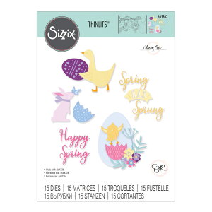 [SUPER PRICE] Sizzix VWbNX Vbc _C Zbg [XvO nY XvO] / Thinlits Die Set 15PK Spring Has Sprung by Olivia Rose