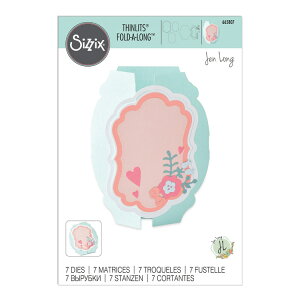 Sizzix VWbNX Vbc _C Zbg [J[h x tH_O] / Thinlits Die Set 7PK Card Label Fold-a-Long by Jen Long