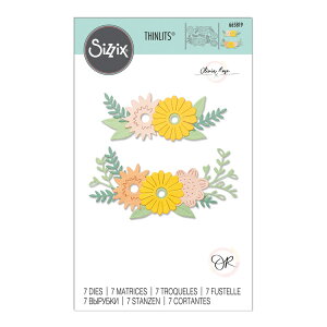 [SUPER PRICE] Sizzix VWbNX Vbc _C Zbg [t[ R^[Y] / Thinlits Die Set 7PK Floral Contours by Olivia Rose