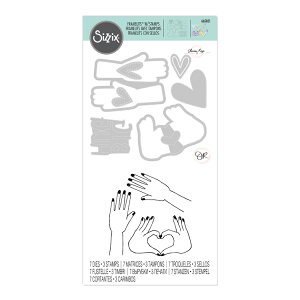 Sizzix VWbNX t[bc&X^v [rbO nO] / Framelits Die Set 7PK w/Stamps Big Hugs by Olivia Rose