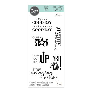 [SUPER PRICE] Sizzix NAX^v [|WeBu V[] / Clear Stamps Set 6PK Positive Signs by Olivia Rose