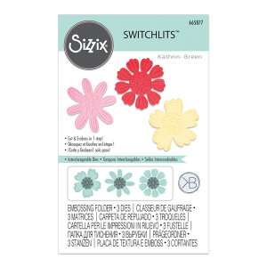 Sizzix VWbNX XCb`bc G{bVO tH_[ [fBeB[h u[Y] / Switchlits Embossing Folder Detailed Blooms by Kath Breen