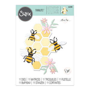 Sizzix VWbNX Vbc _C Zbg [r[nCu] / Thinlits Die Set 11PK Bee Hive by Olivia Rose