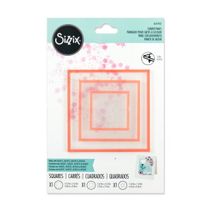 [SUPER PRICE] Sizzix VWbNX Making Essential VFCJ[yCY [XNGA] / Making Essential Shaker Panes Squares 1 1/2" 2 1/2" & 3 1/2" 3PK