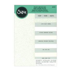 Sizzix シジックス Surfacez カードストックパック [アイボリー] 20.32cm x 29.21cm 50枚入 / The Opulent Cardstock Pack 8" x 11 1/2" Ivory 50 Sheets