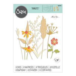 [SUPER PRICE] Sizzix VWbNX Vbc _C Zbg [fP[g I[^XeY] / Thinlits Die Set 8PK Delicate Autumn Stems by Olivia Rose