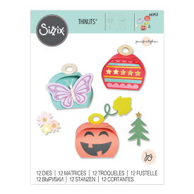Sizzix シジックス シンリッツ ダイ セット [ホリデー ギフトボックス] / Thinlits Die Set 12PK Holiday Gift Boxes by Jennifer Ogborn