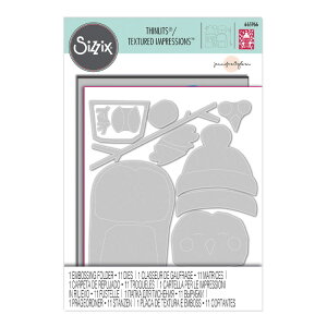 [SUPER PRICE] Sizzix VWbNX Vbc&eNX`[h CvbVY G{bVO tH_[ [R[W[IE] / Thinlits Die Set 11PK w/Textured Impressions Embossing Folder