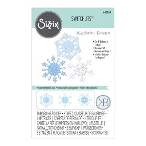 Sizzix VWbNX XCb`bc G{bVO tH_[ [Xm[t[N] / Switchlits Embossing Folder Winter Snowflakes by Kath Breen